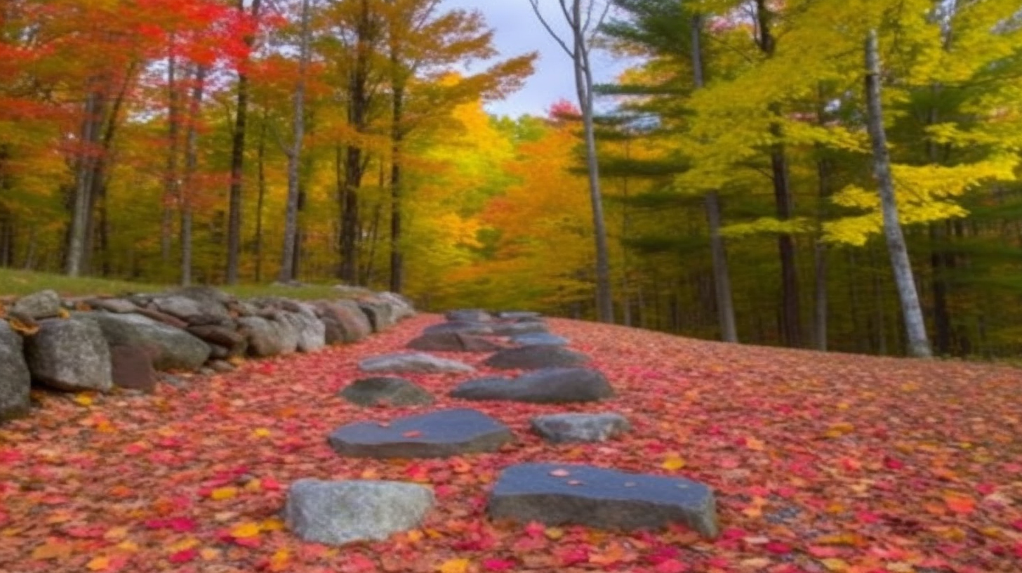 Expressionist landscape of students burdened with stone slabs symbolizing loans, inspired by Edward Munch's style